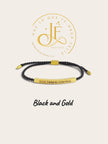 PULSO HILO NEGRO CON DORADO