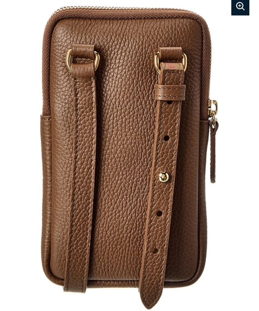 Canvas leather porta teléfono