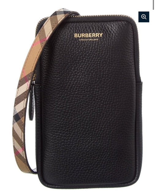 Canvas leather porta teléfono