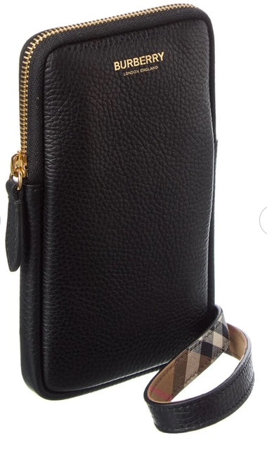 Canvas leather porta teléfono