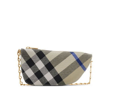 Shield Check-Pattern Mini Bag